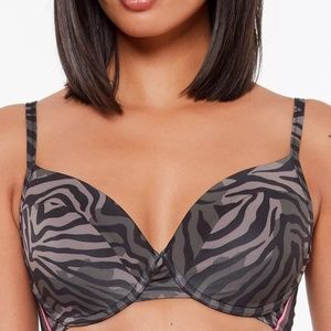 NWT Sanctuary, Here Kitty Kitty Underwire Bikini top, D Cup